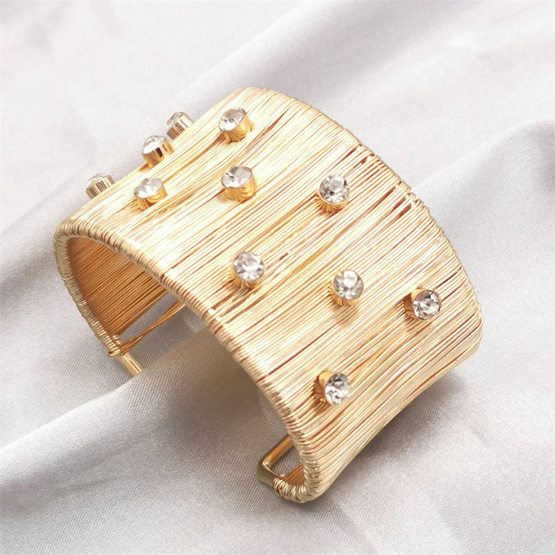 Fkewyy Fashion Weave Bracelets For Women Designer Luxury Jewelry Punk Wedding Love Bracelet Handmade Gift Gothic Bangles Girl