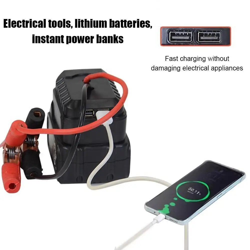 Jumper Cable Clamps with Adapter Car Emergency Booster Clamp Cables Replacement Portable Car Battery Charger Jump Starter