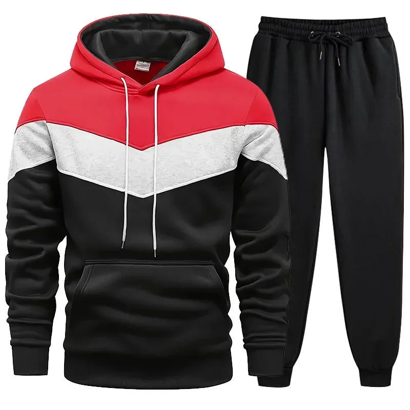 Hoodie Men Tracksuit Tricolor Single Piece Sweatshirt and Sweatpants Daily Sportswear Man Comfort Hot Sale Fashion Casual Sports