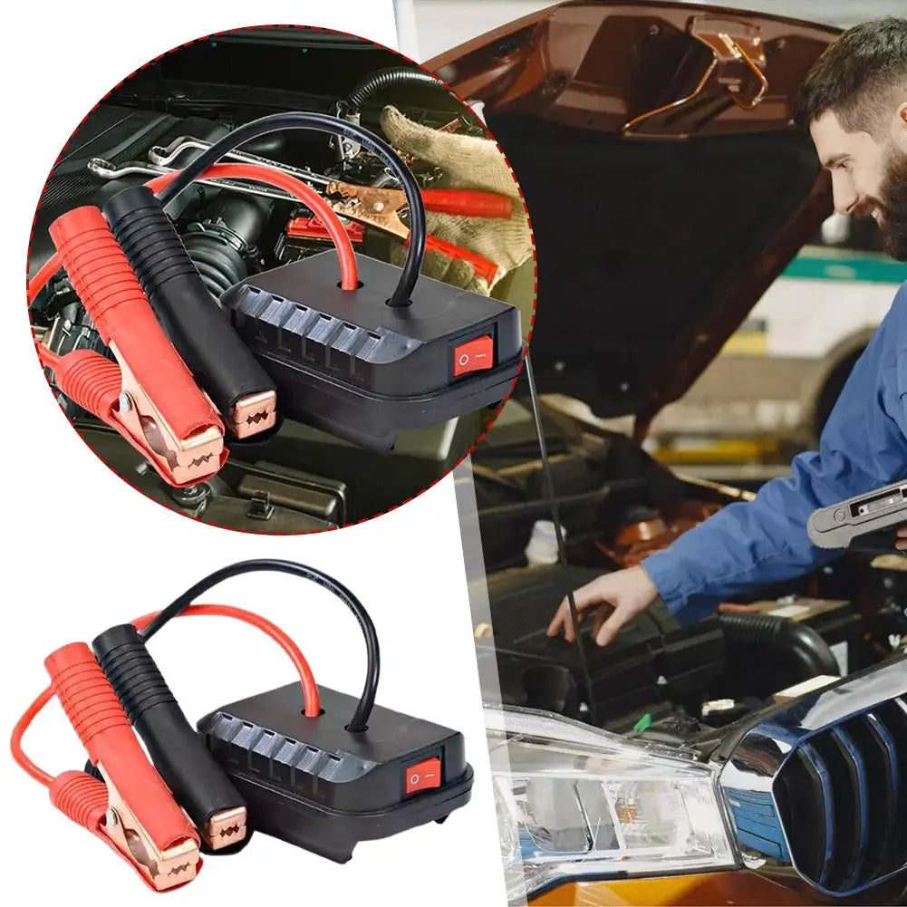Jumper Cable Clamps with Adapter Car Emergency Booster Clamp Cables Replacement Portable Car Battery Charger Jump Starter