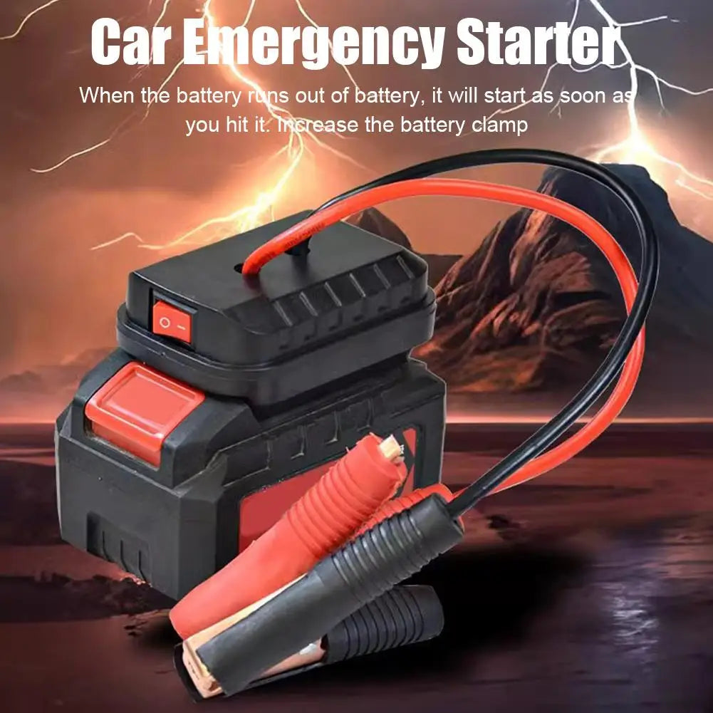 Jumper Cable Clamps with Adapter Car Emergency Booster Clamp Cables Replacement Portable Car Battery Charger Jump Starter