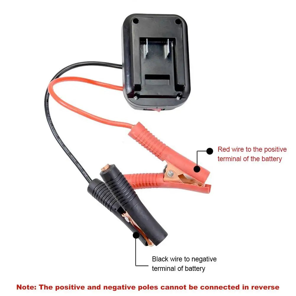Jumper Cable Clamps with Adapter Car Emergency Booster Clamp Cables Replacement Portable Car Battery Charger Jump Starter