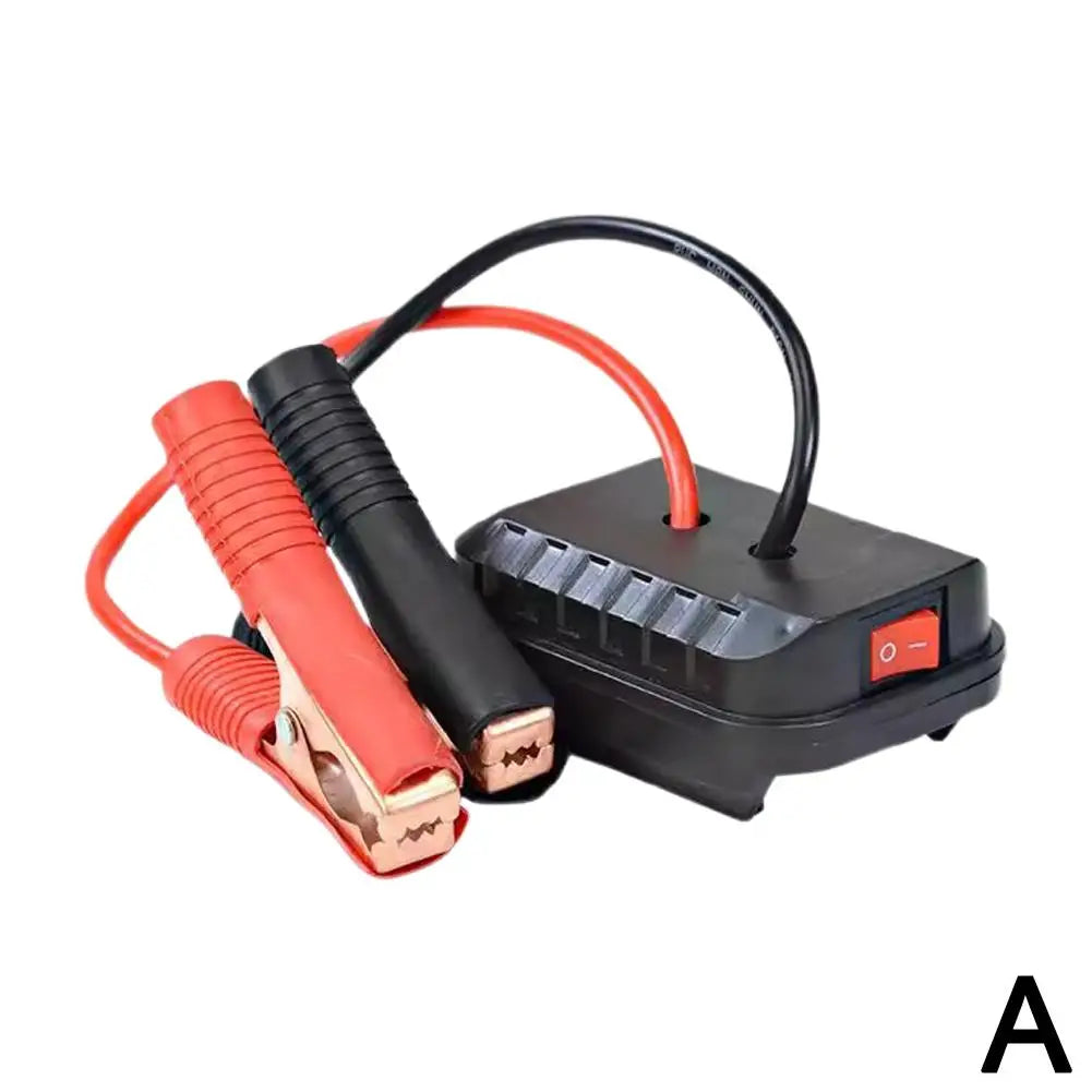 Jumper Cable Clamps with Adapter Car Emergency Booster Clamp Cables Replacement Portable Car Battery Charger Jump Starter