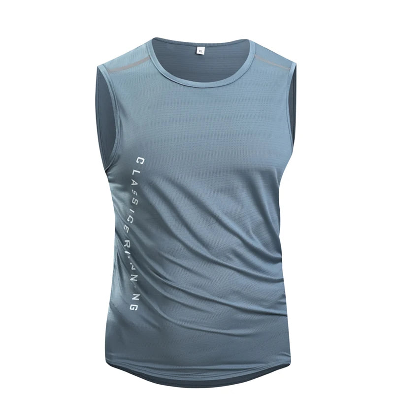 Men's running vest for summer Sports jogging and fitness vest Quick-drying men's fitness vest Mesh gym vest Men's sports vest