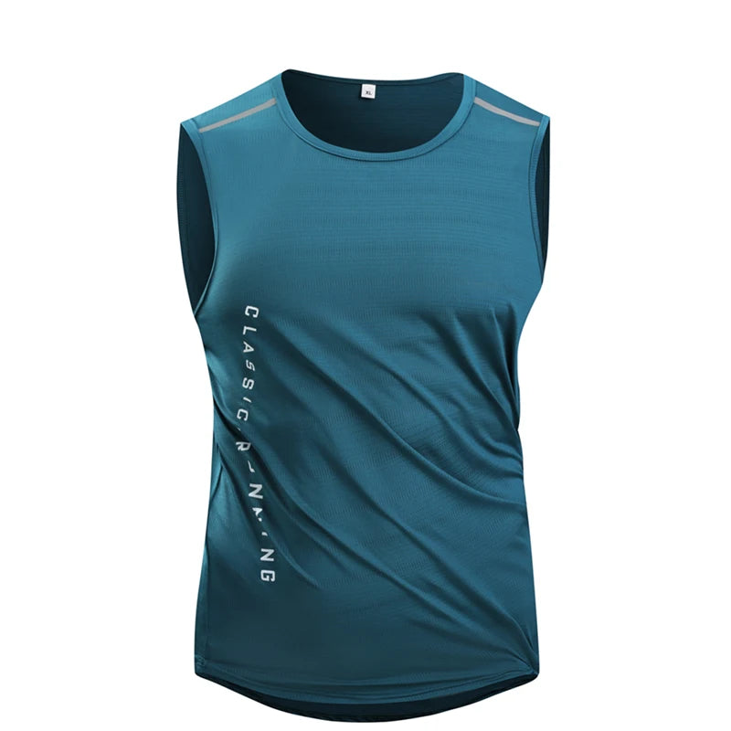 Men's running vest for summer Sports jogging and fitness vest Quick-drying men's fitness vest Mesh gym vest Men's sports vest