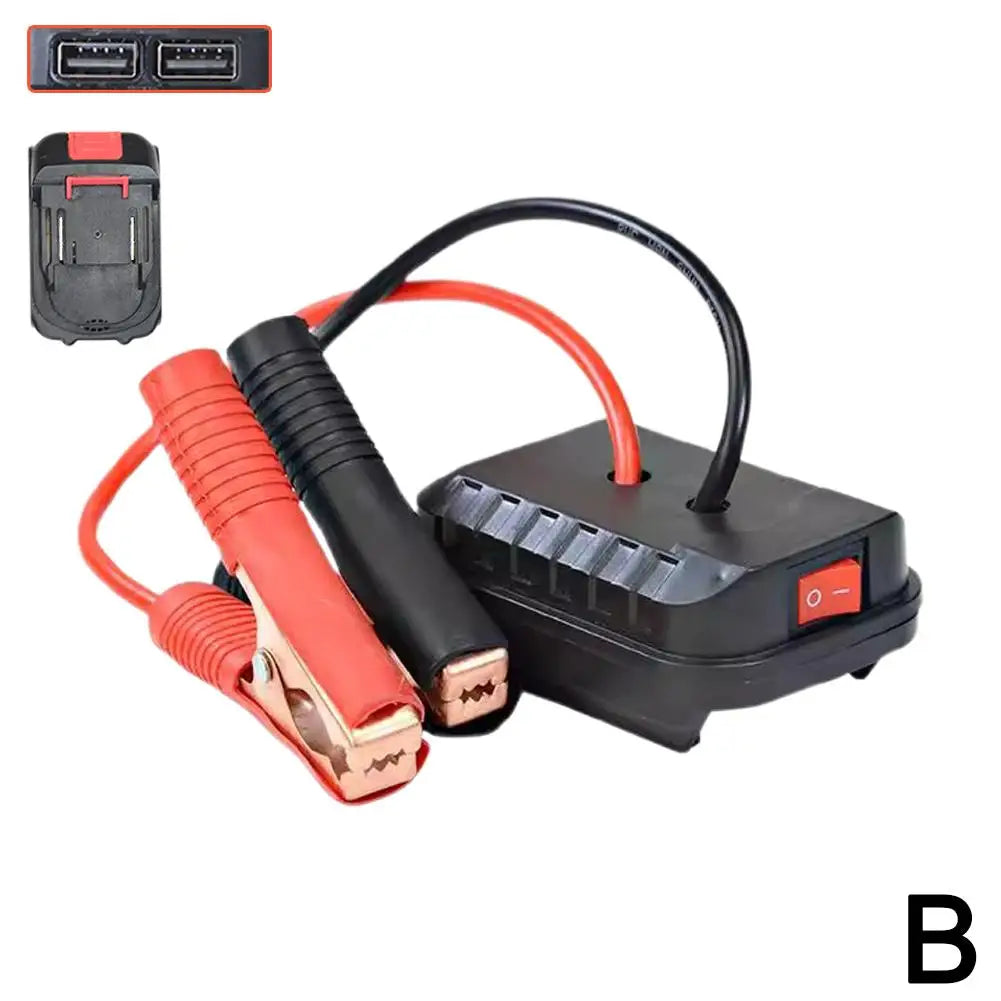 Jumper Cable Clamps with Adapter Car Emergency Booster Clamp Cables Replacement Portable Car Battery Charger Jump Starter