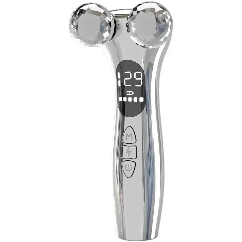 Upgrade Electric Facial Micro-current Beauty Instrument LED Display Face Lift Roller Massager Skin Tighten Massage Beauty Device