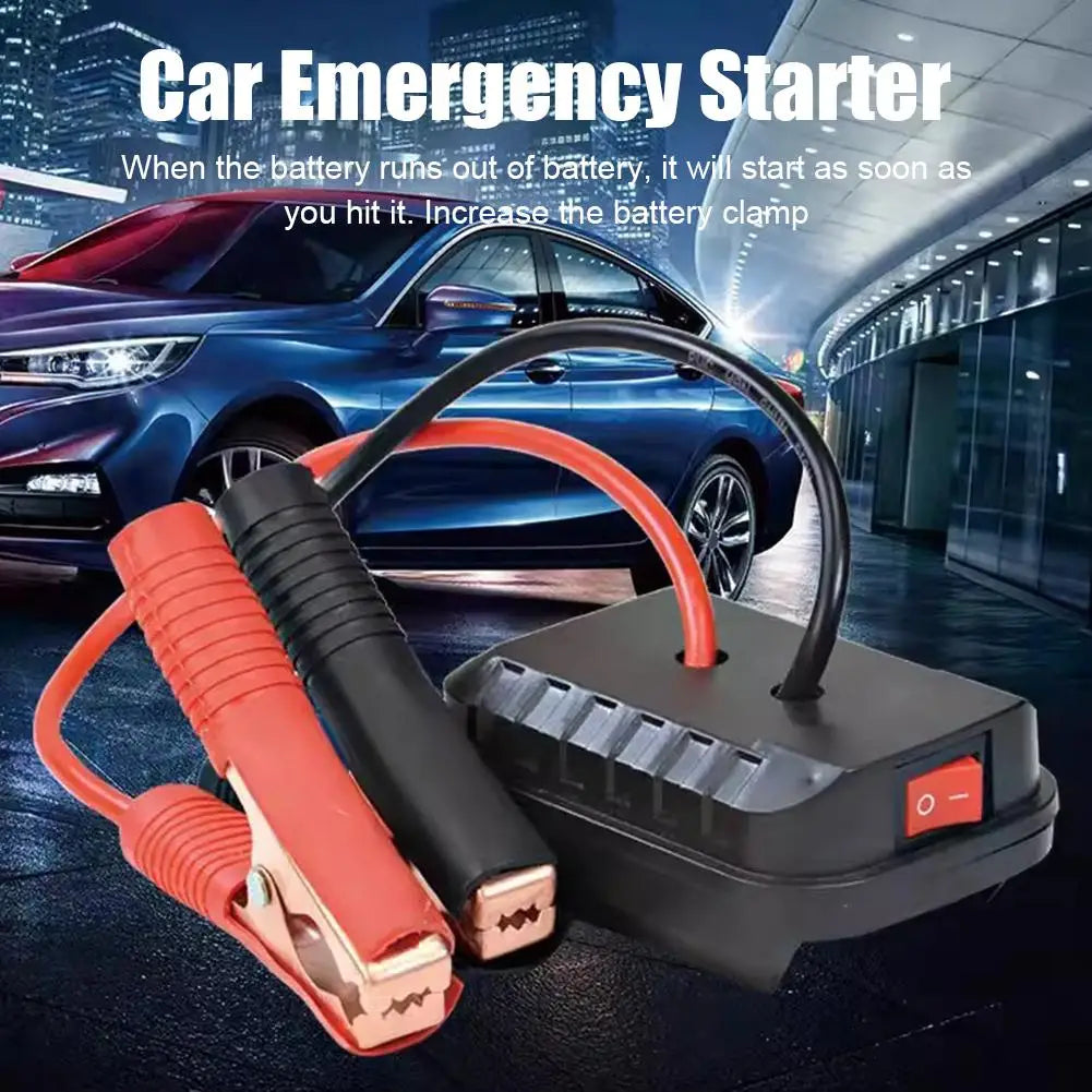 Jumper Cable Clamps with Adapter Car Emergency Booster Clamp Cables Replacement Portable Car Battery Charger Jump Starter