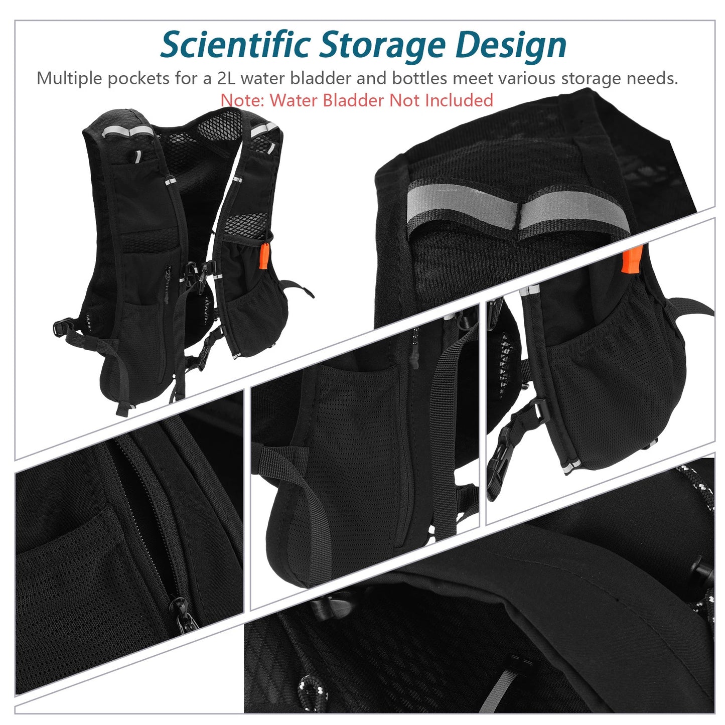 Running Hydration Vest Running Weighted Vests Lightweight Multifunctional Outdoor Backpack for Men and Women Outdoor Sports