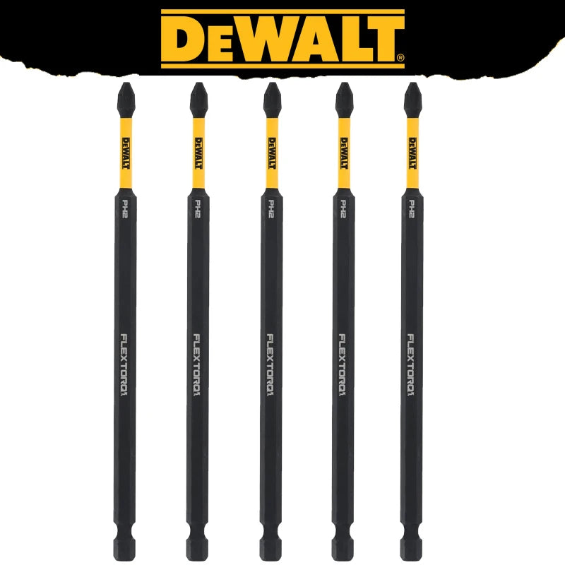 DEWALT Original PH2/SL8 Slotted Impact Drill Bits Hex Shank Impact Screwdriver Bit Storage Holder Tool Attachments