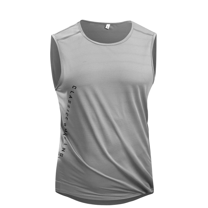 Men's running vest for summer Sports jogging and fitness vest Quick-drying men's fitness vest Mesh gym vest Men's sports vest