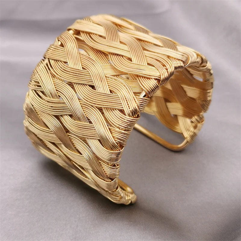 Fkewyy Fashion Weave Bracelets For Women Designer Luxury Jewelry Punk Wedding Love Bracelet Handmade Gift Gothic Bangles Girl