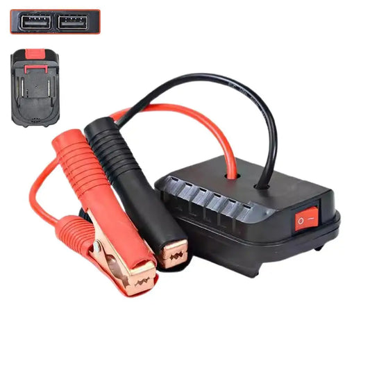 Jumper Cable Clamps with Adapter Car Emergency Booster Clamp Cables Replacement Portable Car Battery Charger Jump Starter