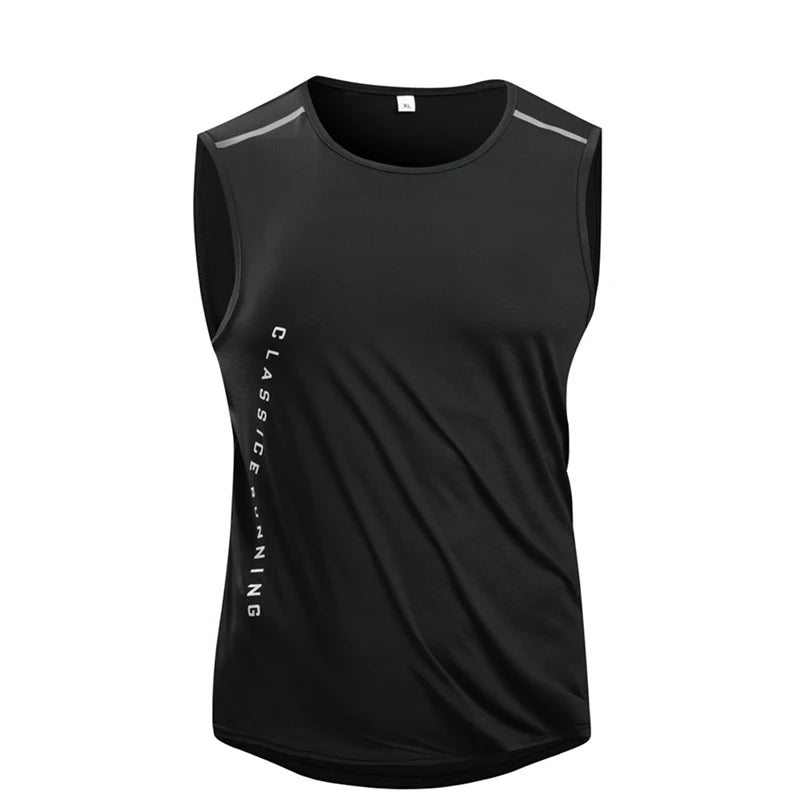 Men's running vest for summer Sports jogging and fitness vest Quick-drying men's fitness vest Mesh gym vest Men's sports vest