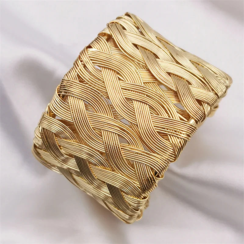Fkewyy Fashion Weave Bracelets For Women Designer Luxury Jewelry Punk Wedding Love Bracelet Handmade Gift Gothic Bangles Girl
