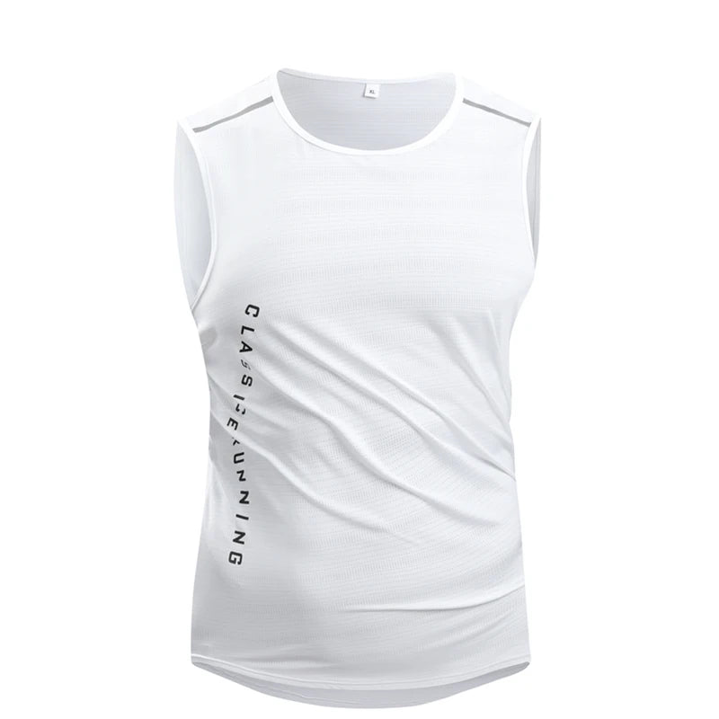 Men's running vest for summer Sports jogging and fitness vest Quick-drying men's fitness vest Mesh gym vest Men's sports vest