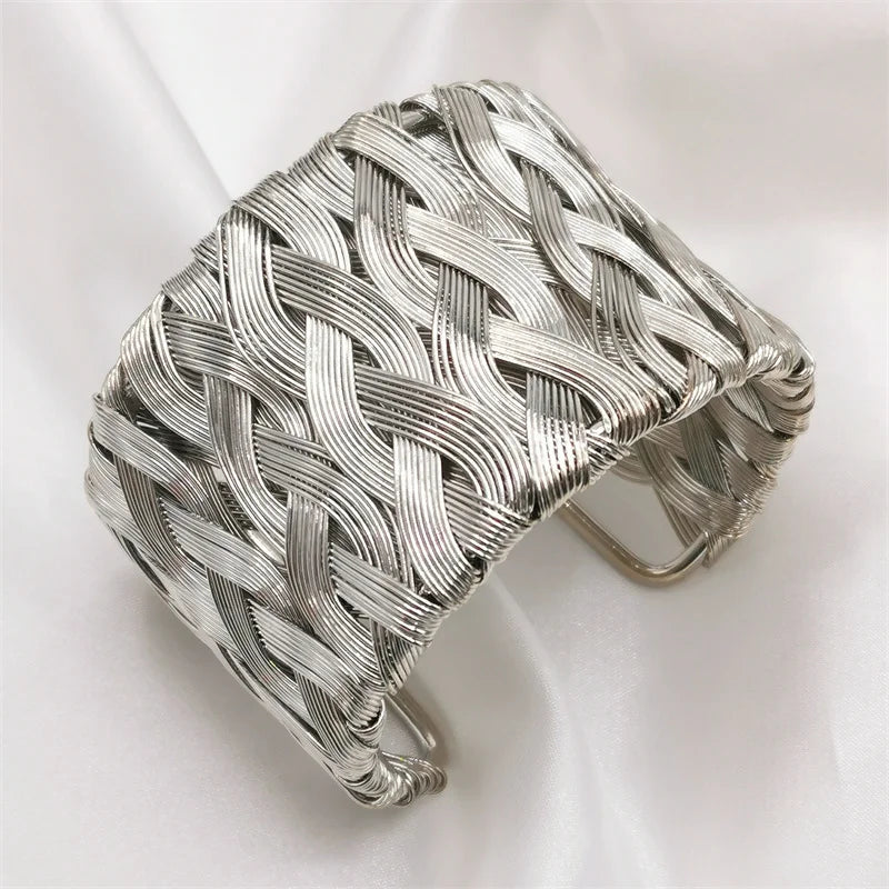 Fkewyy Fashion Weave Bracelets For Women Designer Luxury Jewelry Punk Wedding Love Bracelet Handmade Gift Gothic Bangles Girl