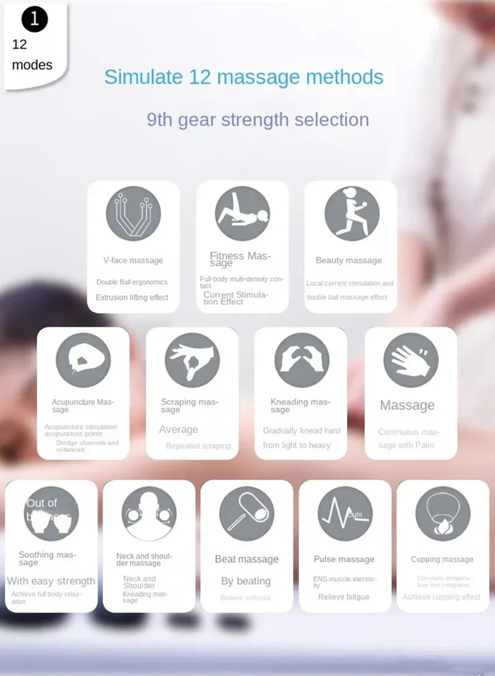 Upgrade Electric Facial Micro-current Beauty Instrument LED Display Face Lift Roller Massager Skin Tighten Massage Beauty Device