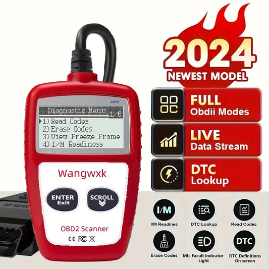 Automotive diagnostic tool OBD2 code reader digital display OBD 2 scanner multifunctional fault code clearing 16 pin universal